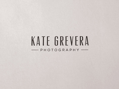 Kate Grevera Logo condensed logo text