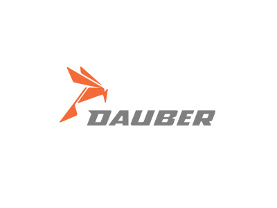 Dauber Logo construction insect logo
