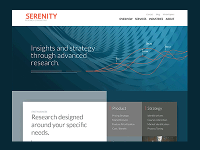 Serenity Research Homepage animation animation grid homepage stroke webpage wordpress