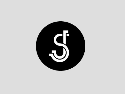 SJ Logo Reject concentric hipster lettering logo