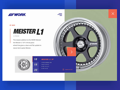 Work Meister L1 Detail Concept animation automotive concept design gallery minimal product stance uidesign ux web