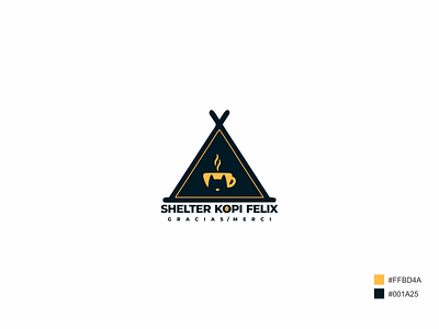 Design Logo, Shelter Kopi Felix branding coffee design logo typography vector