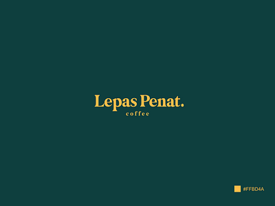 Design Logo, New Lepas Penat Coffee branding design logo typography