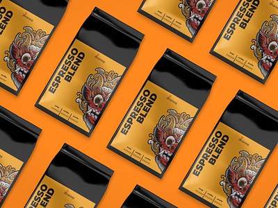 Design Espresso Blend, Jivarasa Coffee Roastery branding coffee design logo