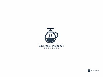 Design Logo, Lepas Penat Coffee branding coffee design logo