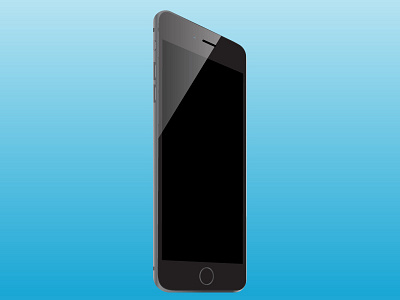 Just a random iPhone 6 mockup! apple blue gradient illustration iphone iphone6 vector