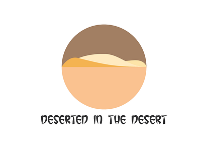 Desert logo try 1 desert deserted in the desert logo low poly poly