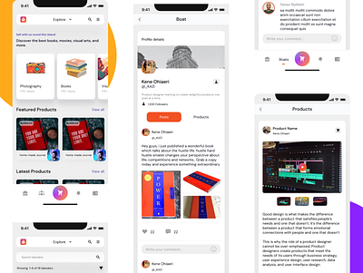 BoatIsland Mobile design product design ui ux