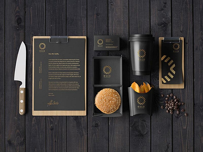 Free Cafe and Restaurant Stationery Mockup