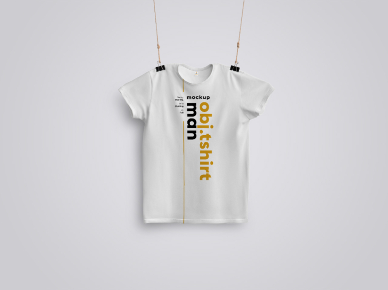 Download Free Clip Hanging T-shirt Mockup by Adit on Dribbble
