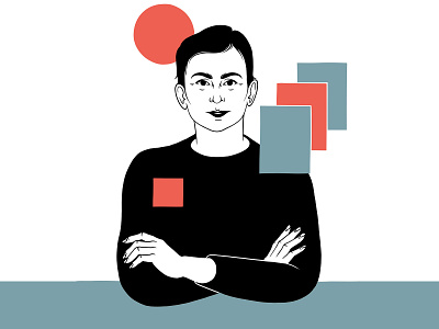 Editorial / The New Yorker / Anne Enright editorial illustration illustration portrait