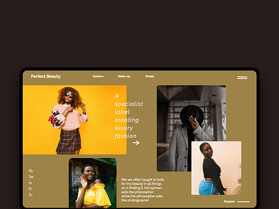 PRETTY BEAUTY WEB PAGE branding design ui ux web