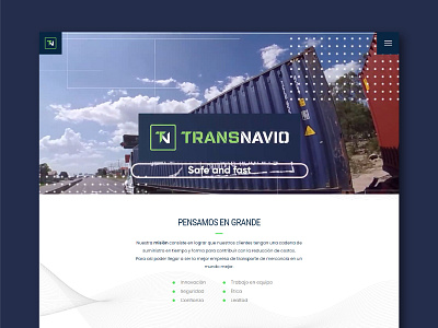 Transnavio - Web design