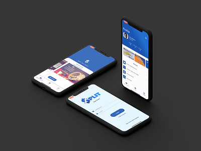 Split app design banking design fintech mobile payment