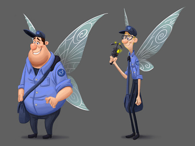 Tooth Fairies character design illustration tooth fairy