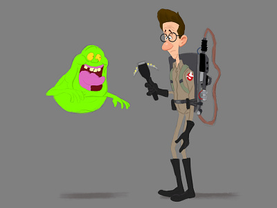 Egon Tribute character design egon ghostbusters harold ramis illustration