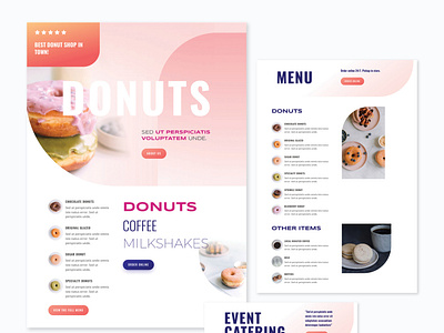 Donut Shop Website Design