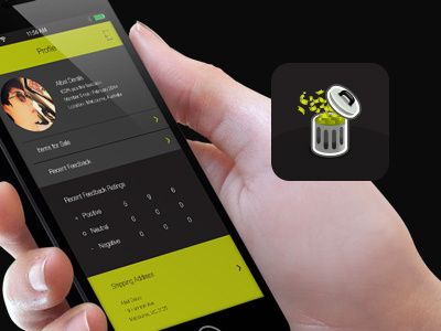 Cash For Trash apps icon interaction design ui ux