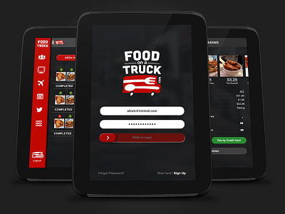 Food Trucks App apps interaction design ui ux