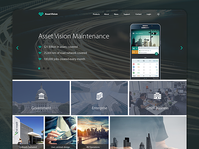 Daily UI #3 - Landing Page 003 asset vision australia daily ui landing page melbourne road maintenance ui vicroads victoria
