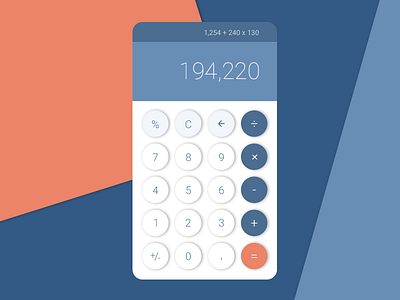 Daily UI #4 - Calculator