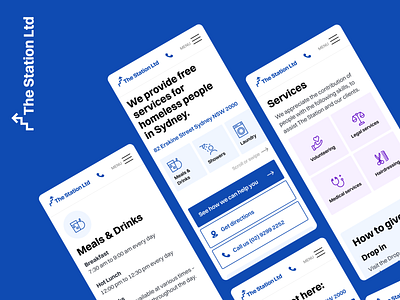 The Station - Website design mobile ui ux web design