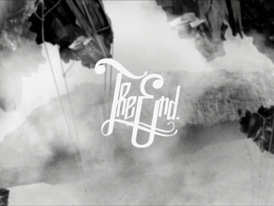 The End 2d ae animation gif typography