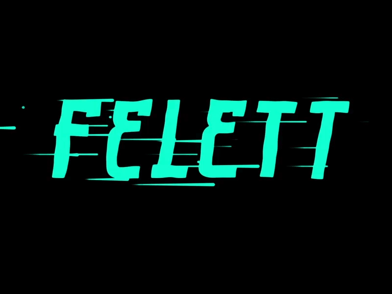 FELETT 2d blow font gif typeface typo typography wind