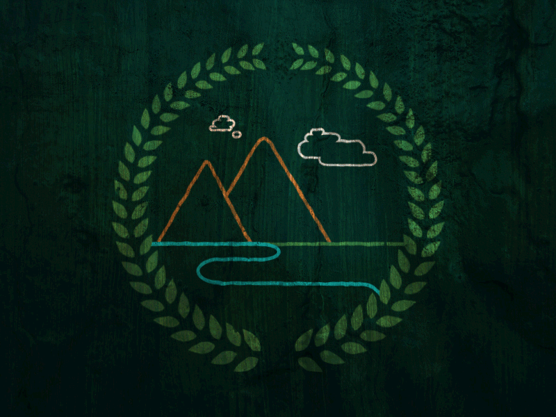 Mountain Bay ae aniamtion bay leaf logo motion design mountain nature