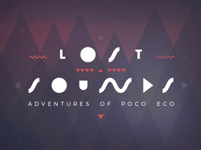 Lost Sounds - logo anim android anim app game gif ios iphone logo loop music game poco eco tablet