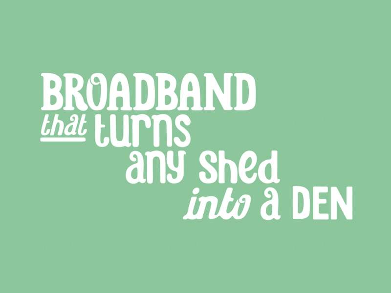 Typo Animation after animation broadband den shed text turns typo typography