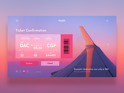 (Freebie) Air Ticket Booking Concept 2020 trends air ticket aircraft airline booking ecommerce landing page landingpage online booking plane website