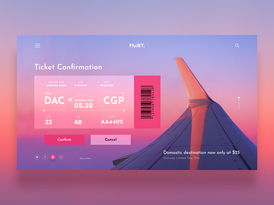 (Freebie) Air Ticket Booking Concept