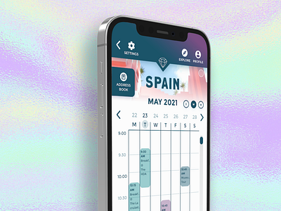 Travel App Concept calendar interface interface design ui ux