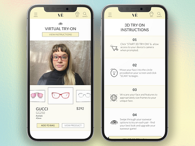 AR-Try On Experience e-commerce mobile design ui ui design uiux ux uxdesign uxdesigner uxui