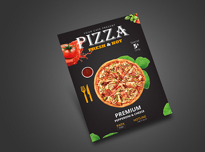 Food menu restaurant flayer cafe present food menu pizza bar restaurant flayer