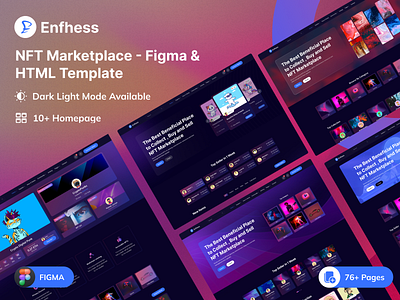 Enfhess - NFT Marketplace Figma Template