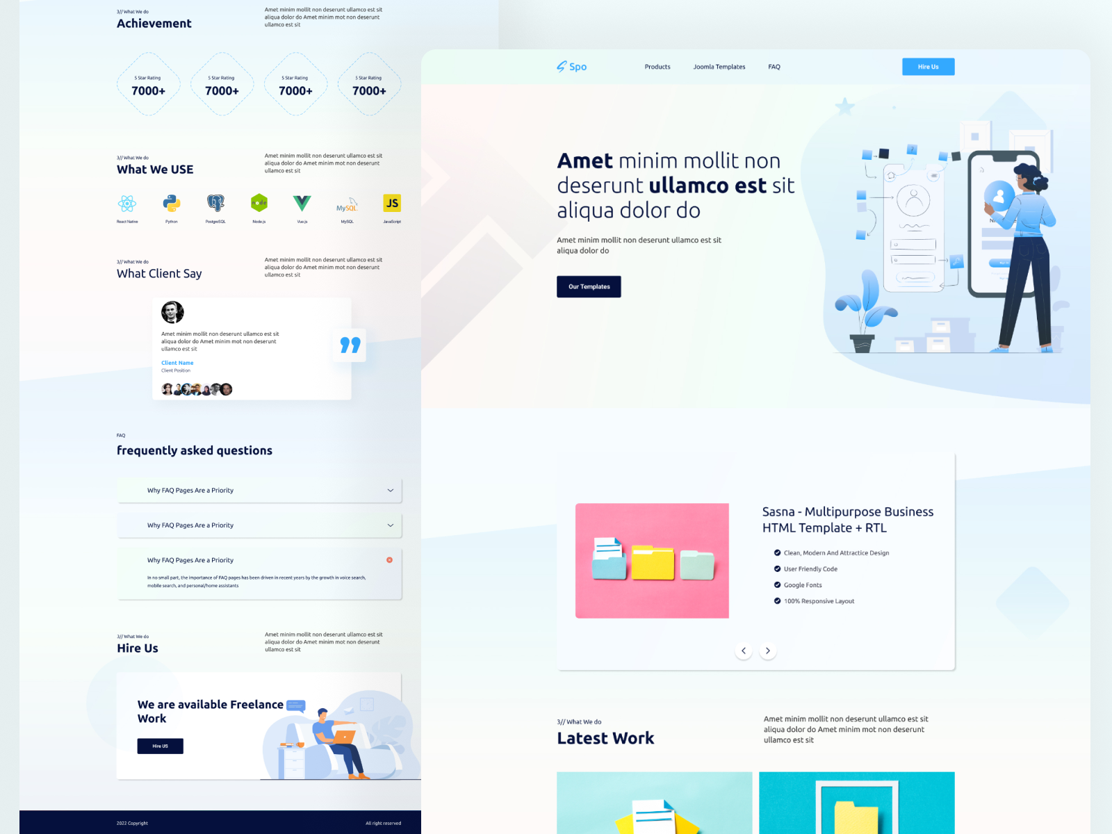 Creative Portfolio Landing Page by Sifatullah on Dribbble