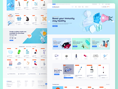Medical eCommerce design doctor ecommerce graphic design medicine online store store ui ui design ux design web design
