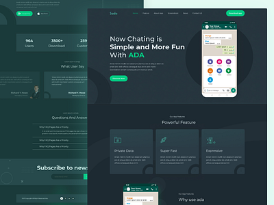 App landing page