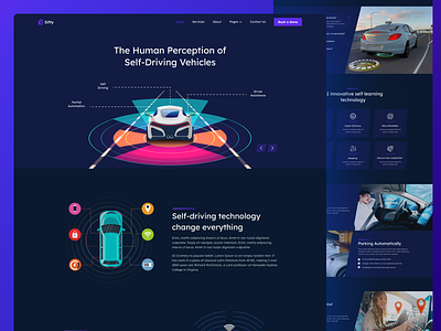 AI Automobiles ai robotics artificial intelligence automated driving system automated vehicles automobiles car design car website clean electric cars fully driveless car industrial design landing page minimal self driving car sports car sustainable energy ui design ux design web design webapp