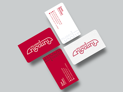 Museo Nicolini - Tarjetas branding design graphic design logo typography
