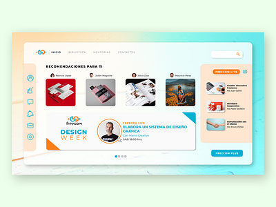 Freecom - Home design figma ui webdesign