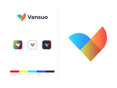 Vansuo Logo - V Letter Logo