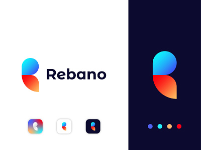 Rebano Logo - R Letter Logo branding design digitallogo illustration logo logo design logodesign logodesigns modern modern design modern logo vector
