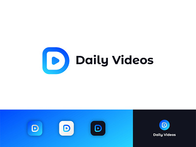 Daily Videos Logo - D Letter Logo