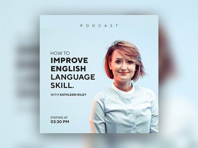 English Club - Podcast Cover banner design designs graphic design illustration podcast podcast cover podcast media social social banner social media banner typography web web banner