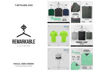 Social Media Design - Remarkable Clothing banner banner design branding clothing clothing banner design graphic graphic design illustration logo logo design logodesign remark remarkable remarkable banner remarkable clothing social media design ui ux vector