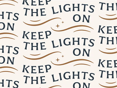 Keep the Lights On branding design energy graphic design illustrator lights nonprofit type typography vector