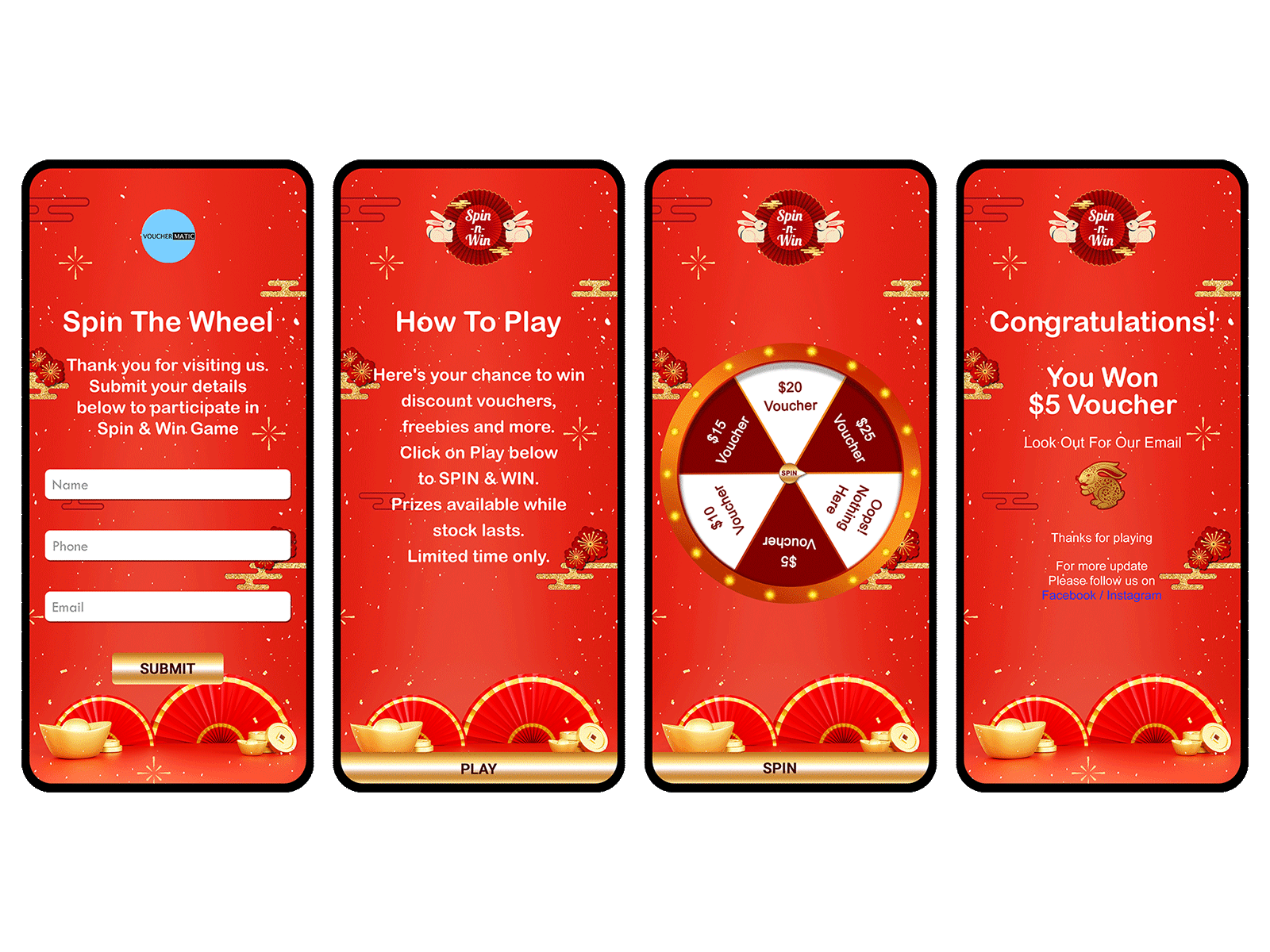 Spin-n-Win adobe illustrator adobe photoshop branding cny customer engagement design game design gamification gif animation graphic design logo marketing mobile game reward management spin the wheel